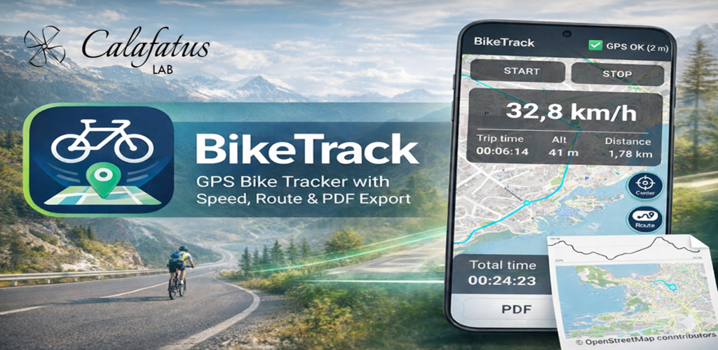 BikeTrack app feature preview